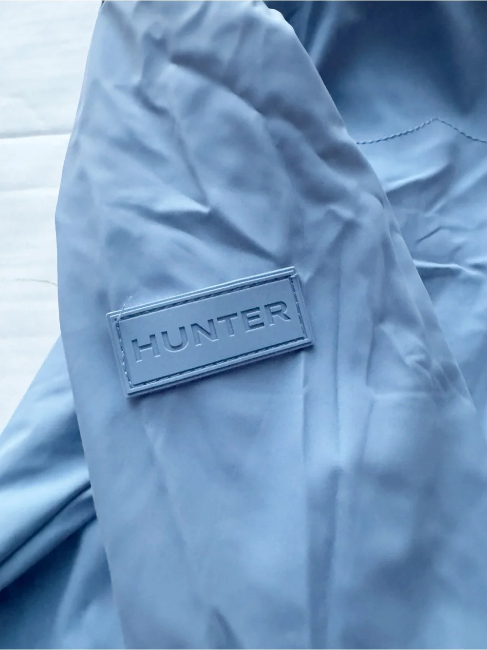 Hunter New Boys Water Resistant Long Hooded Rain Jacket Size 10Y NWT